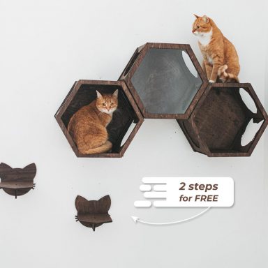 Cat Wall Shelves, Cat Tree Furniture by Gifter World