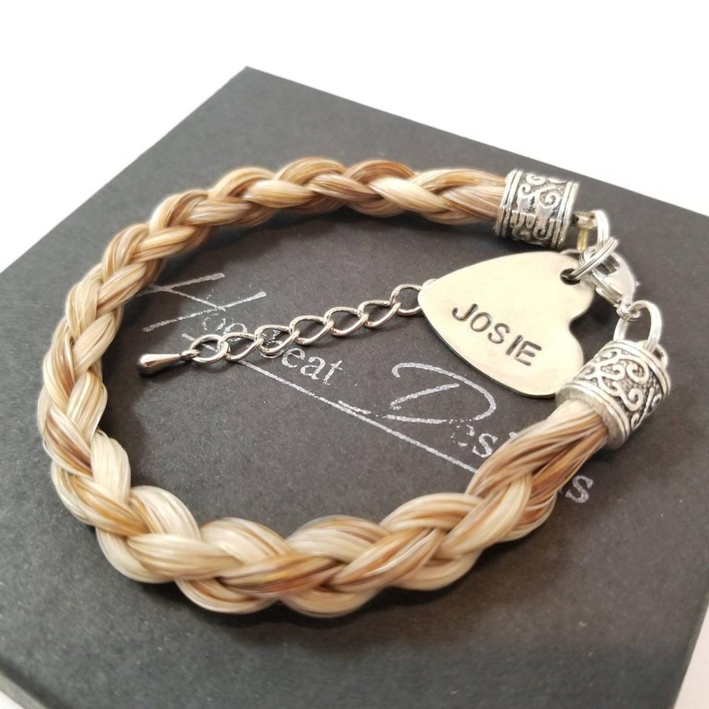 Custom Sterling Silver Horse Hair Bangle (5.5 mm chanel) | Neigh-Kid Gifts