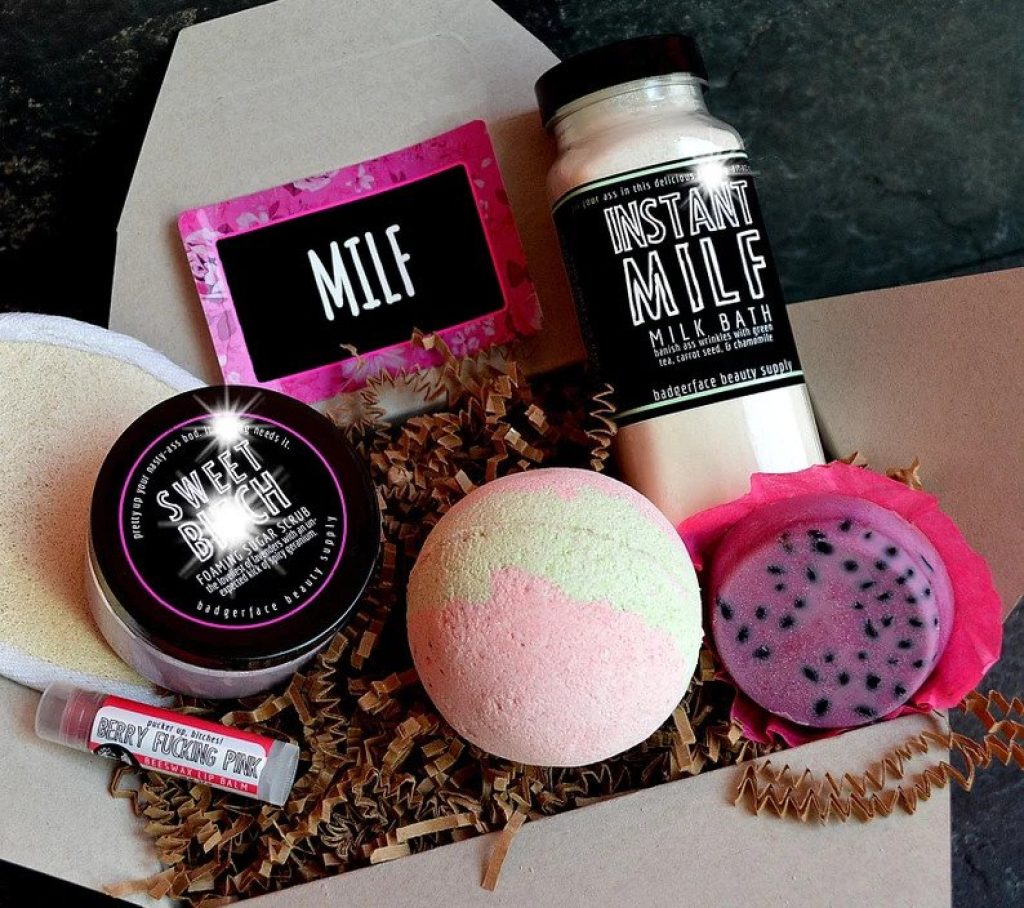 MILF Pregnancy Gift Basket and Funny Gifts for Pregnant Friends and Women by Gifter World