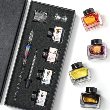 Glass Dipped Pen Set
