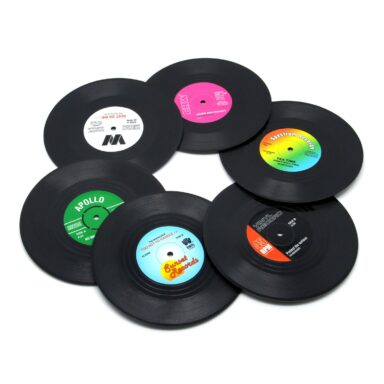 Vinyl Record Coasters