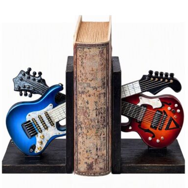 Vintage Guitar Book Ends