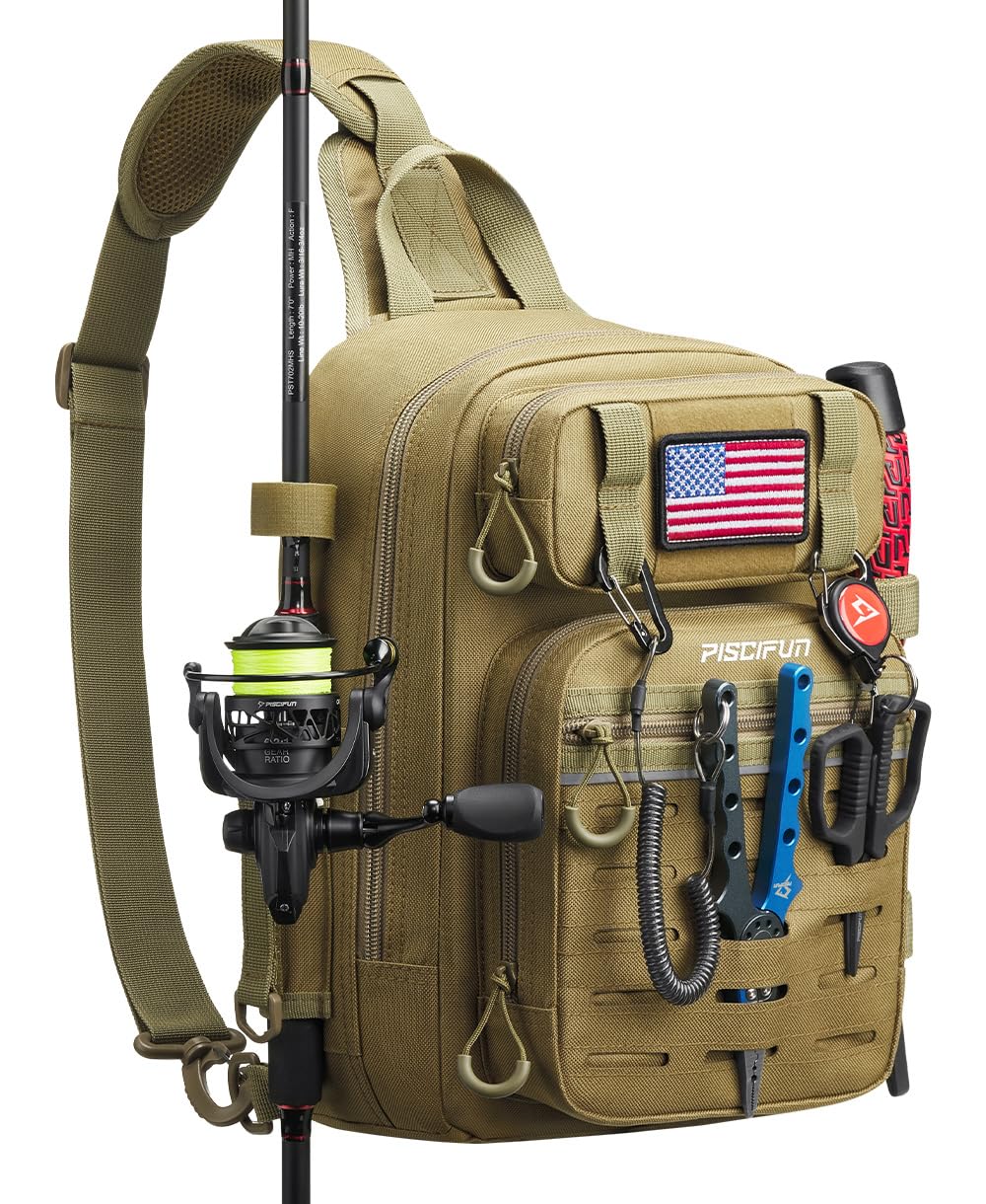 Outdoor Fishing Tackle Crossbody Bag