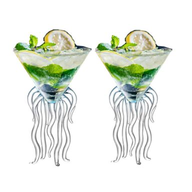 Octopus Martini Wine Glasses