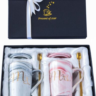 Mr. and Mrs. Coffee Mugs – Wedding, Anniversary