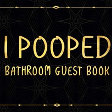 “I Pooped” Bathroom Guest Book – Housewarming Gift
