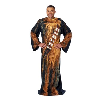 Chewie Soft Throw Blanket with Sleeves – Adult and Youth