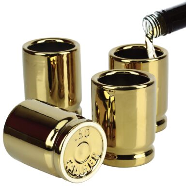 50 Caliber Bullet Shot Glasses – Set of 4