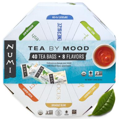 Organic Tea of the World Variety Gift Set – 45 Herbal Tea Bags in Bamboo Chest