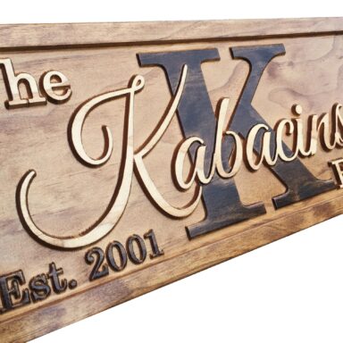 Personalized Family Name Sign