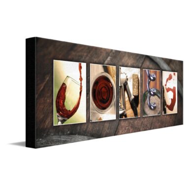 Personalized Wine Name Wall Art for Wine Enthusiast