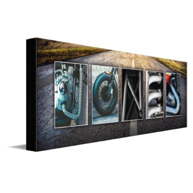 Personalized Motorcycle Name Wall Art – Harley, Indian and Honda