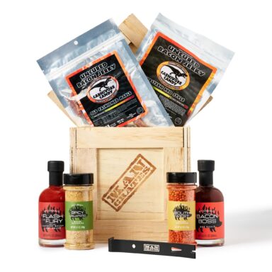 Man Crates Bacon Crate – Includes 5 Yummy Bacon-Flavored Snacks