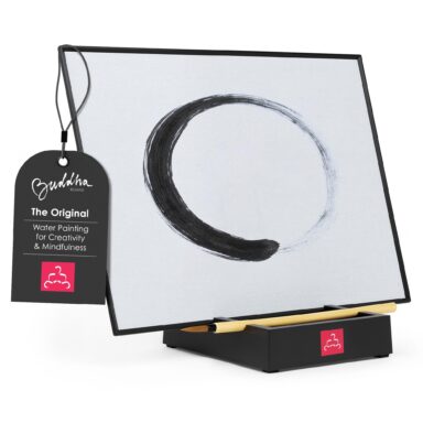 Buddha Board: Relaxing Water Painting with Bamboo Brush & Stand