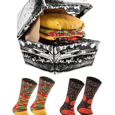 Funny Burger Socks Set