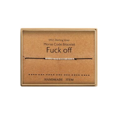 Fuck Off Morse Code Bracelet