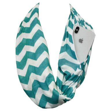 Infinity Scarf with Hidden Zipper Pocket