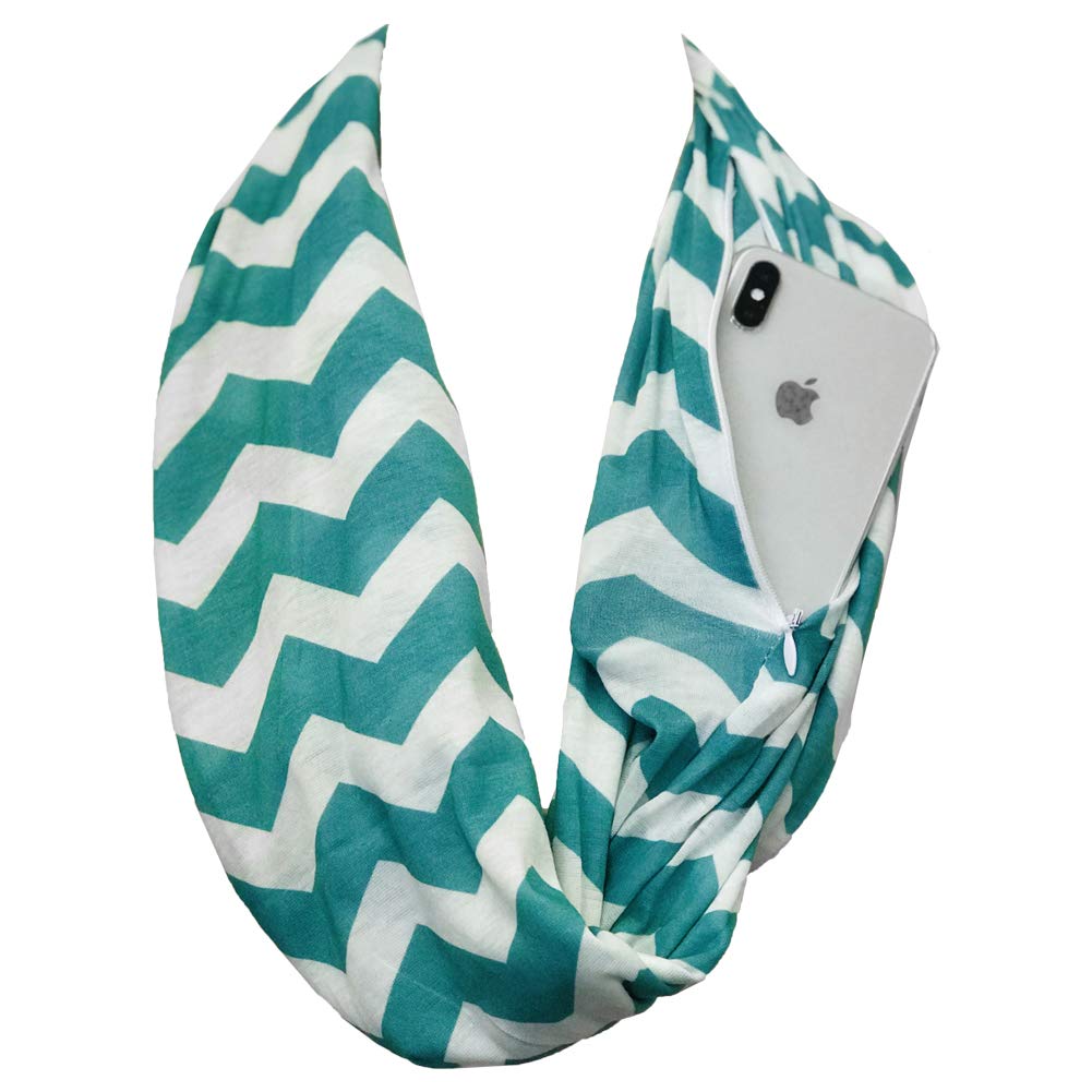 Infinity Scarf with Hidden Zipper Pocket