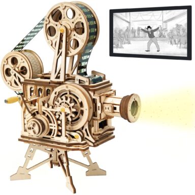 Wooden Puzzle Mechanical Model Kit – Movie Projector