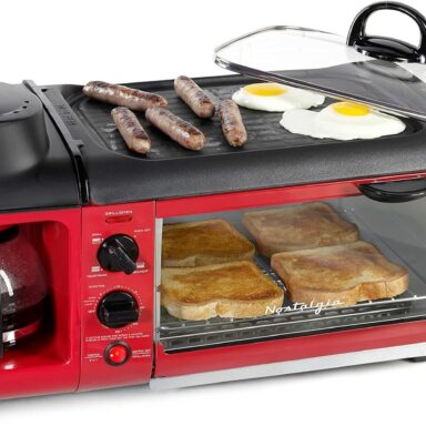 Nostalgia 3-in-1 Family Size Multi-Function Breakfast Station