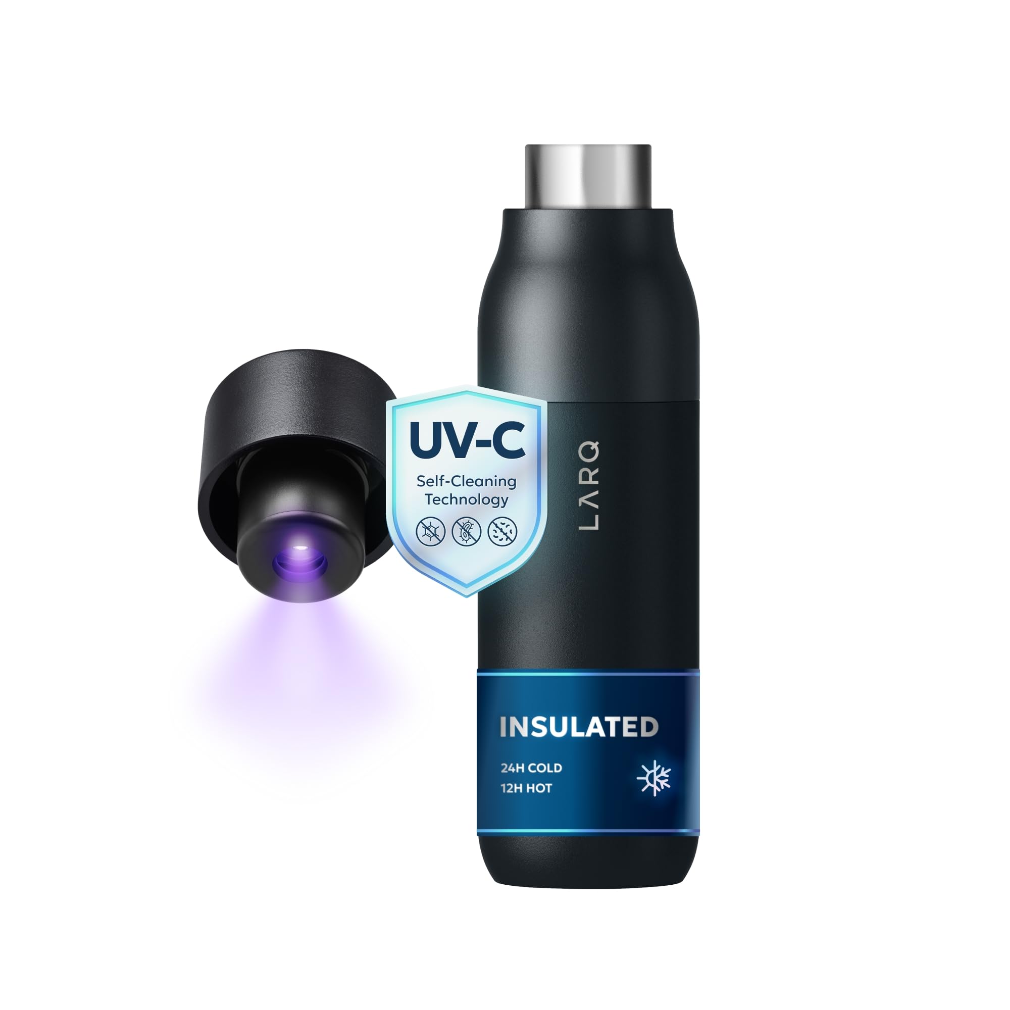 Self-Cleaning Water Bottle and Water Purification System