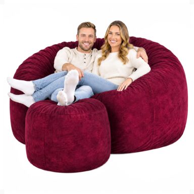 Bean Bag Chair with Footstool