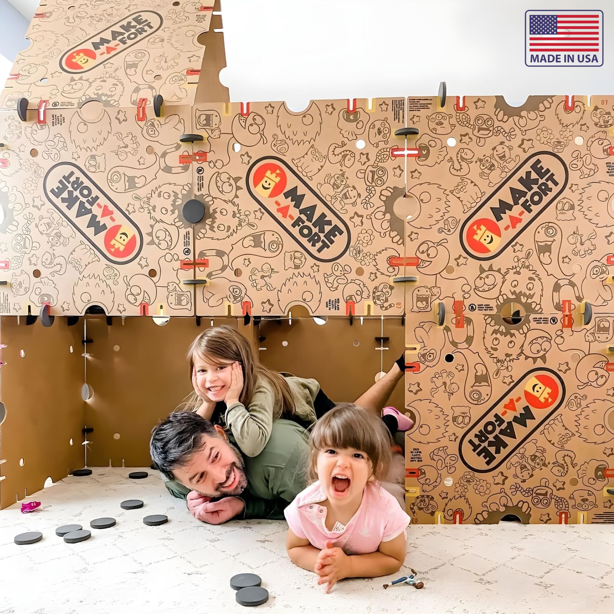 Fort Building Kit for Indoor Playhouse Construction