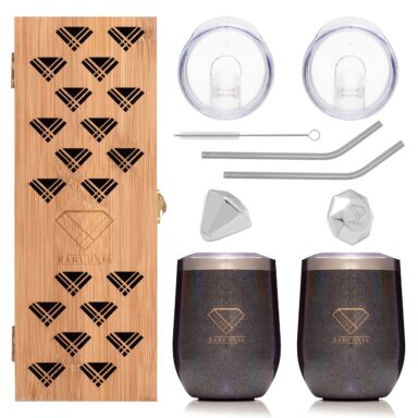Wine Tumbler Set with Wine Cubes