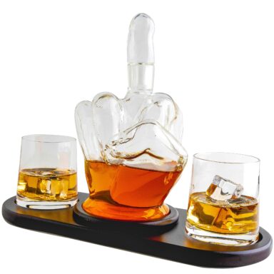 Middle Finger Decanter for Whiskey