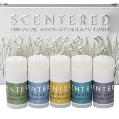 Scentered Aromatherapy Balm Gift Set – Sleep Well, De-Stress, Escape, Be Happy, and Focus
