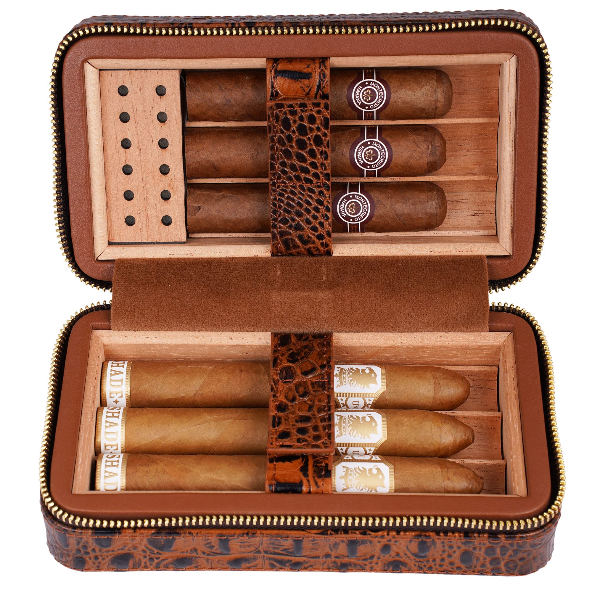 Leather Cigar Travel Case