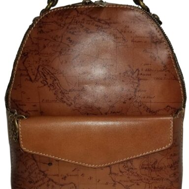 Patraicia Nash Heritage Montioni Convertible Backpack – Riot Rust Signature Map Print