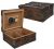 Steampunk Cigar Box Humidor – Holds 50 Cigars