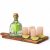Patron Silver Tequila Gift Set with Pink Himalayan Salt Shot Glasses