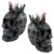 Black Skull Pen or Makeup Brush Organizer