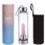 Crystal Water Bottle – Rose Quartz Gemstone Infused