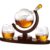 Royal Whiskey Decanter and Etched Glasses